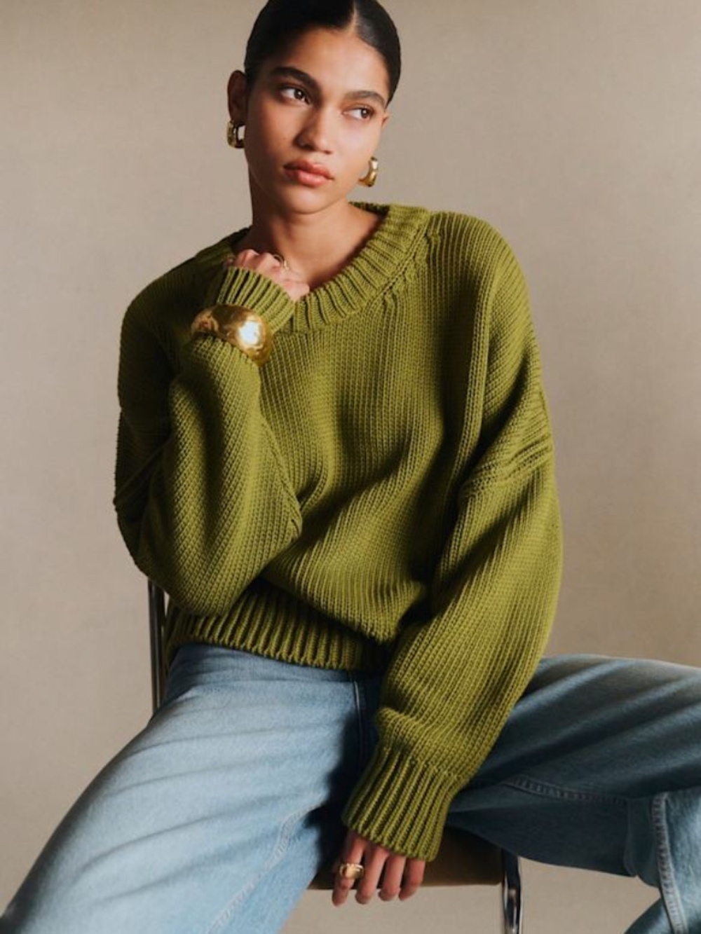 *ISO* Sezane Virgil Jumper in Green DO NOT BUY